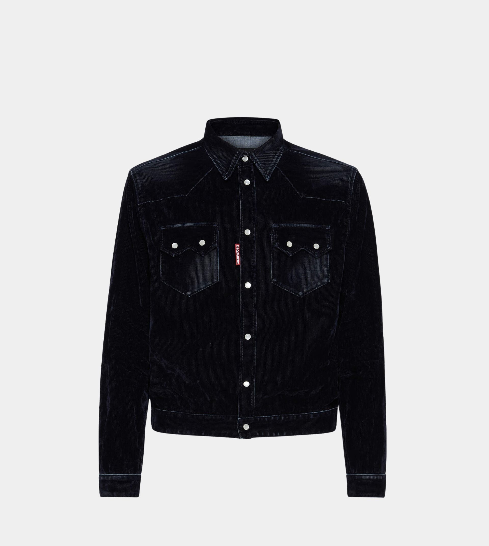 Flocked Cord Jean Jacket