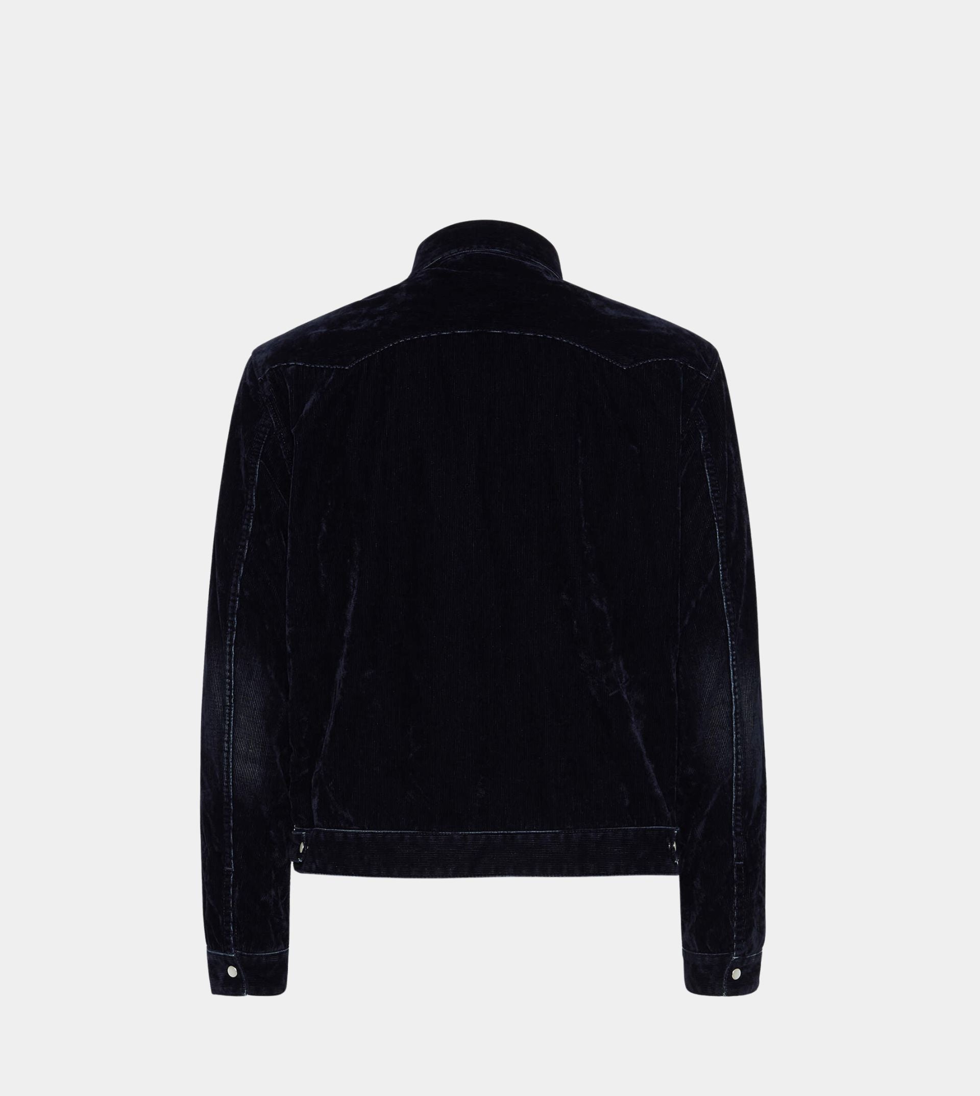 Flocked Cord Jean Jacket