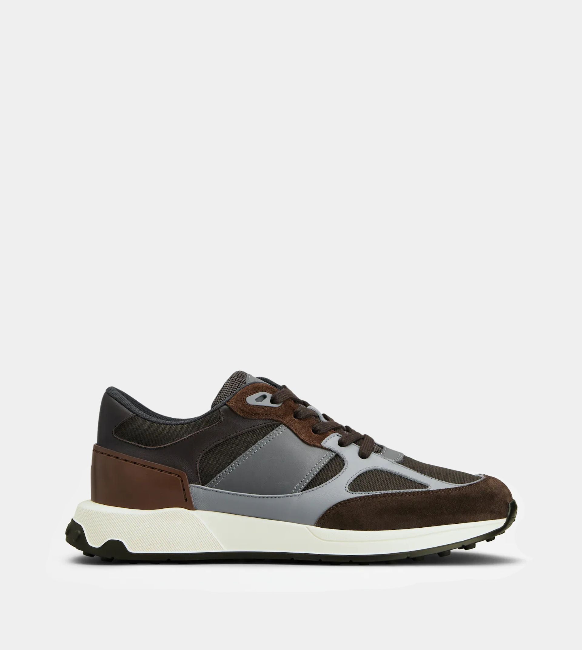 Sneakers in Suede and Smooth Leather