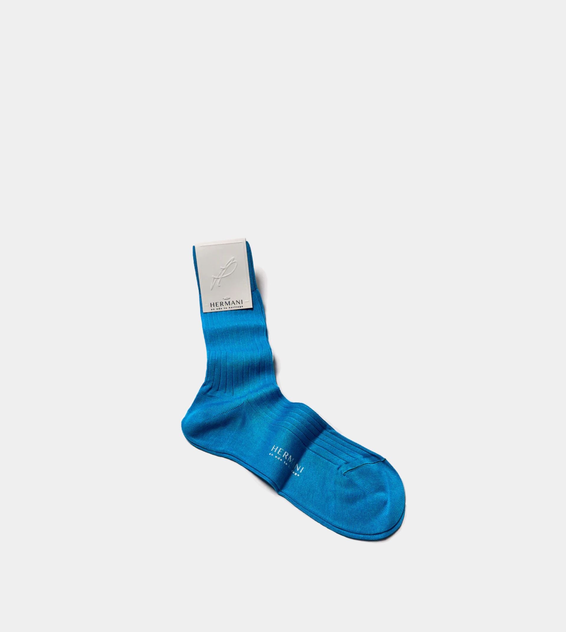 Filo di Scozia Cotton Mid-Calf - Acqua