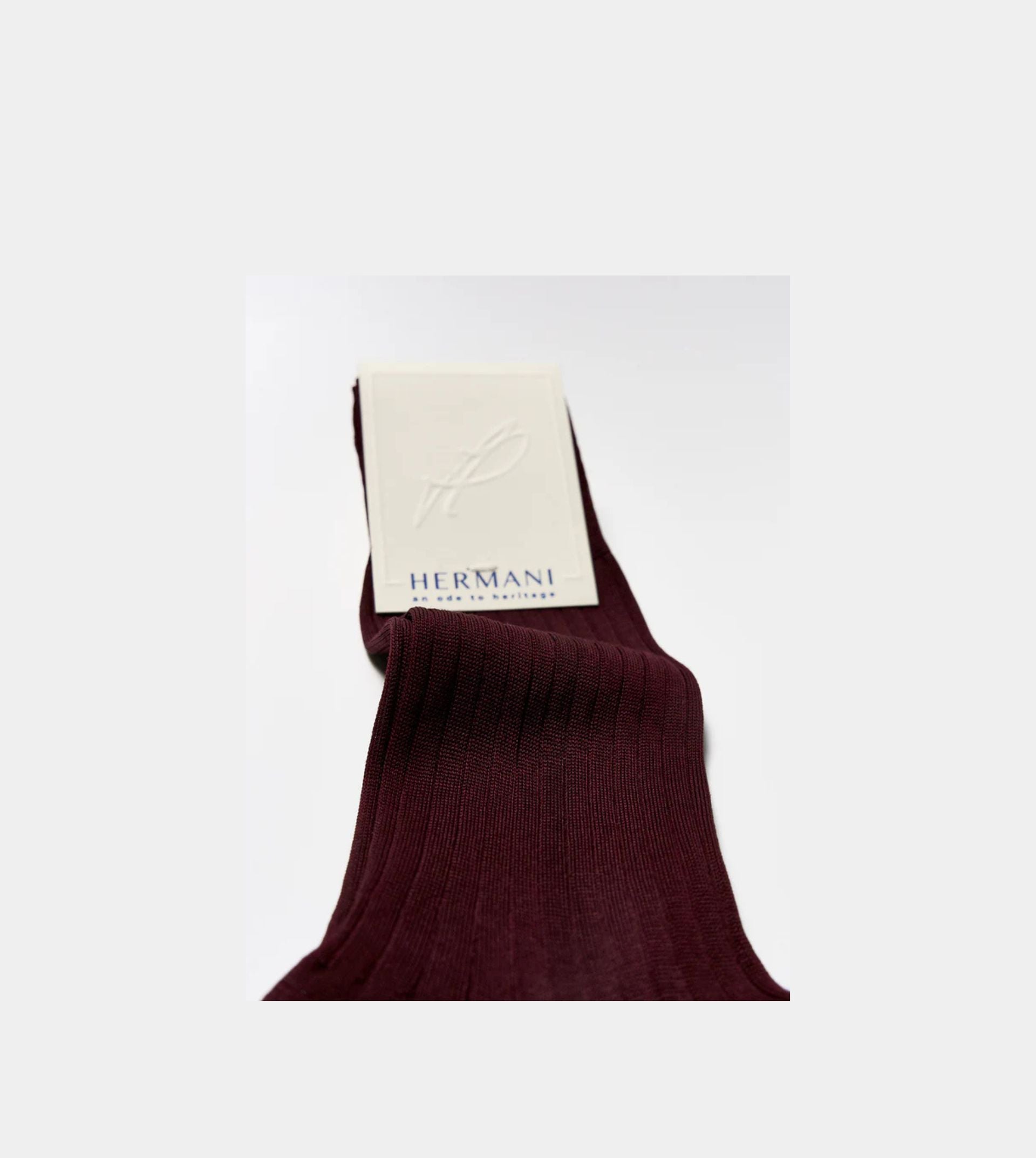 Filo di Scozia Cotton Mid-Calf - Bordeaux