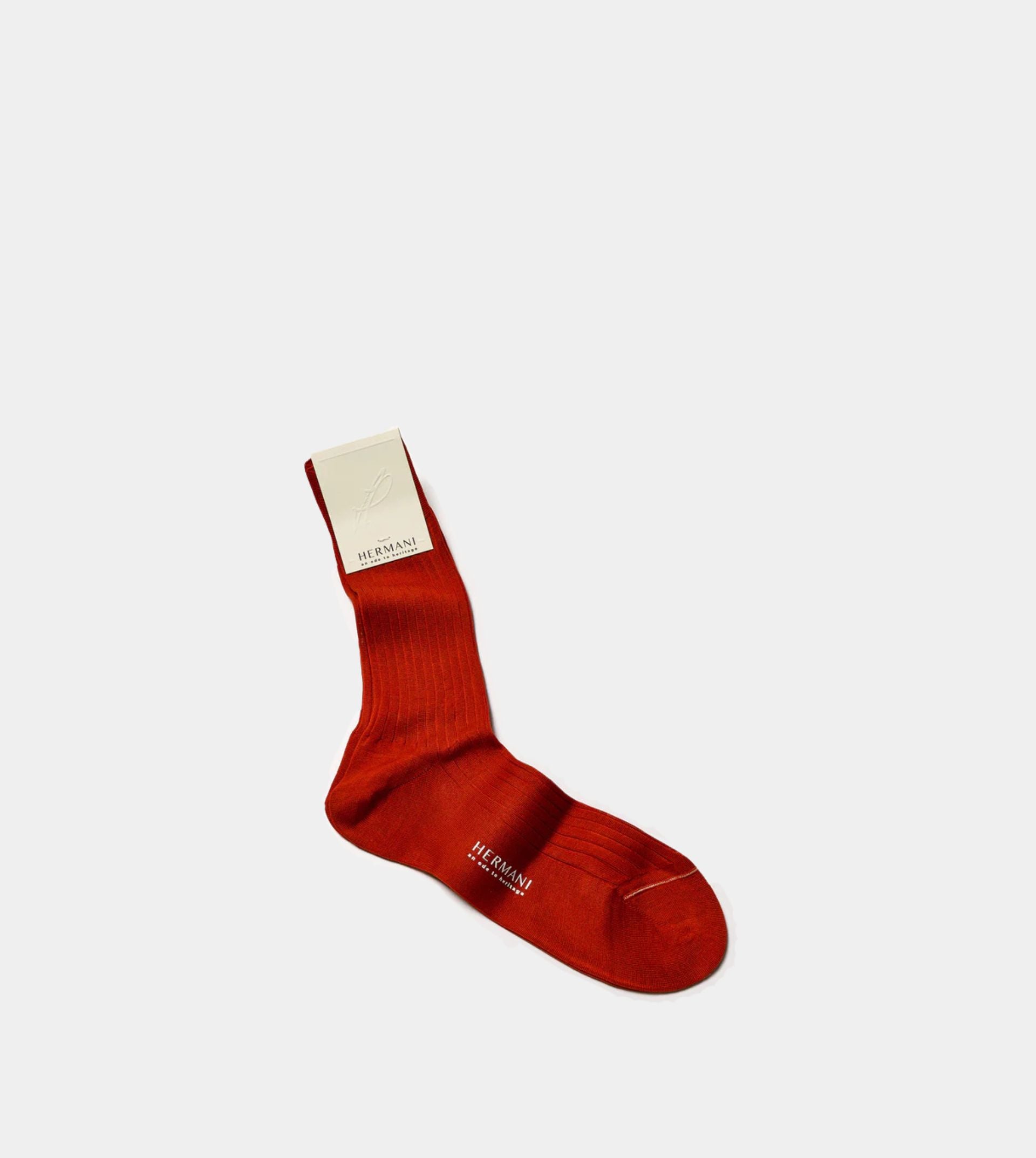Filo di Scozia Cotton Mid-Calf - Mattone
