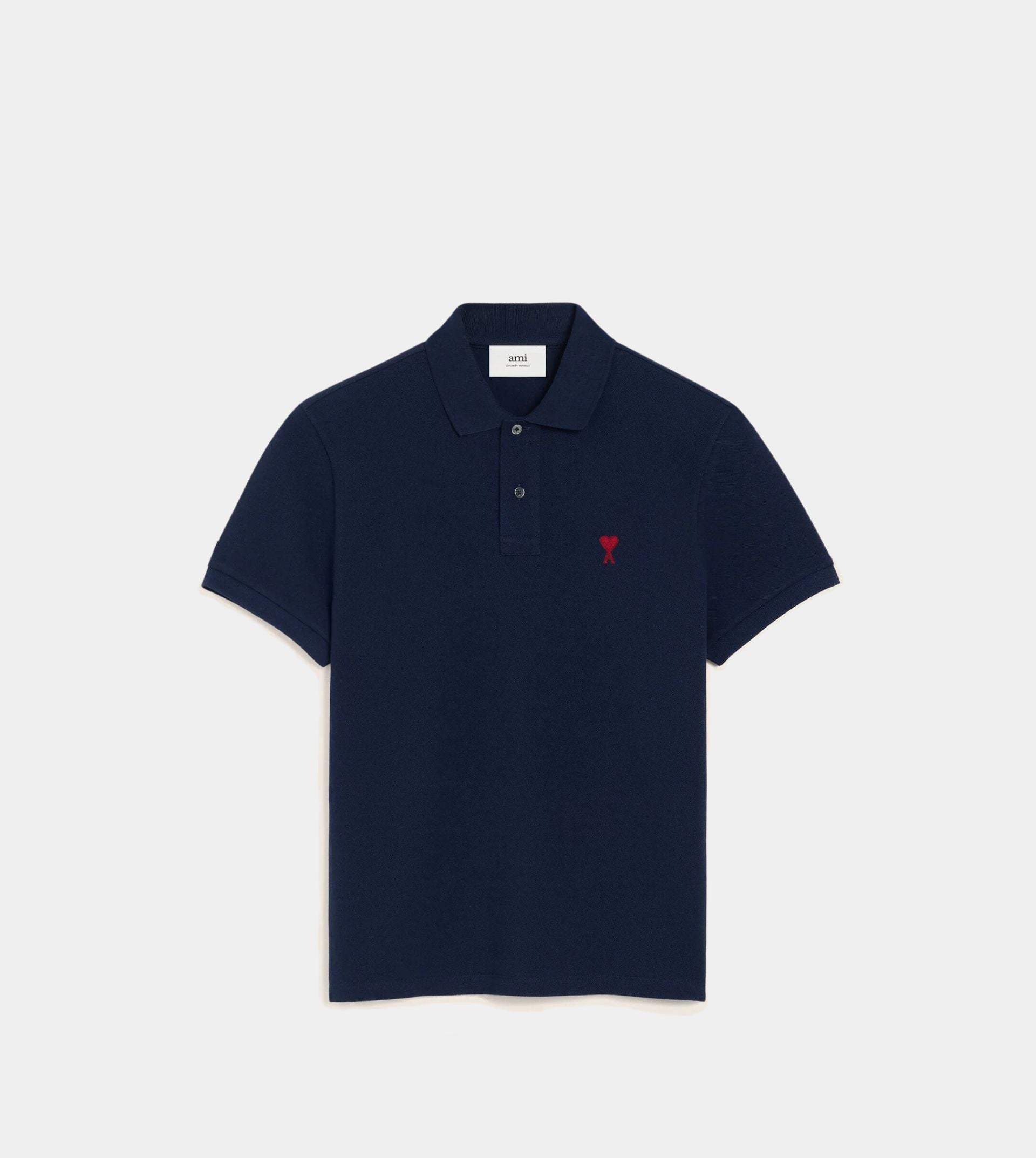 Navy Cotton Ami de Coeur Polo Shirt