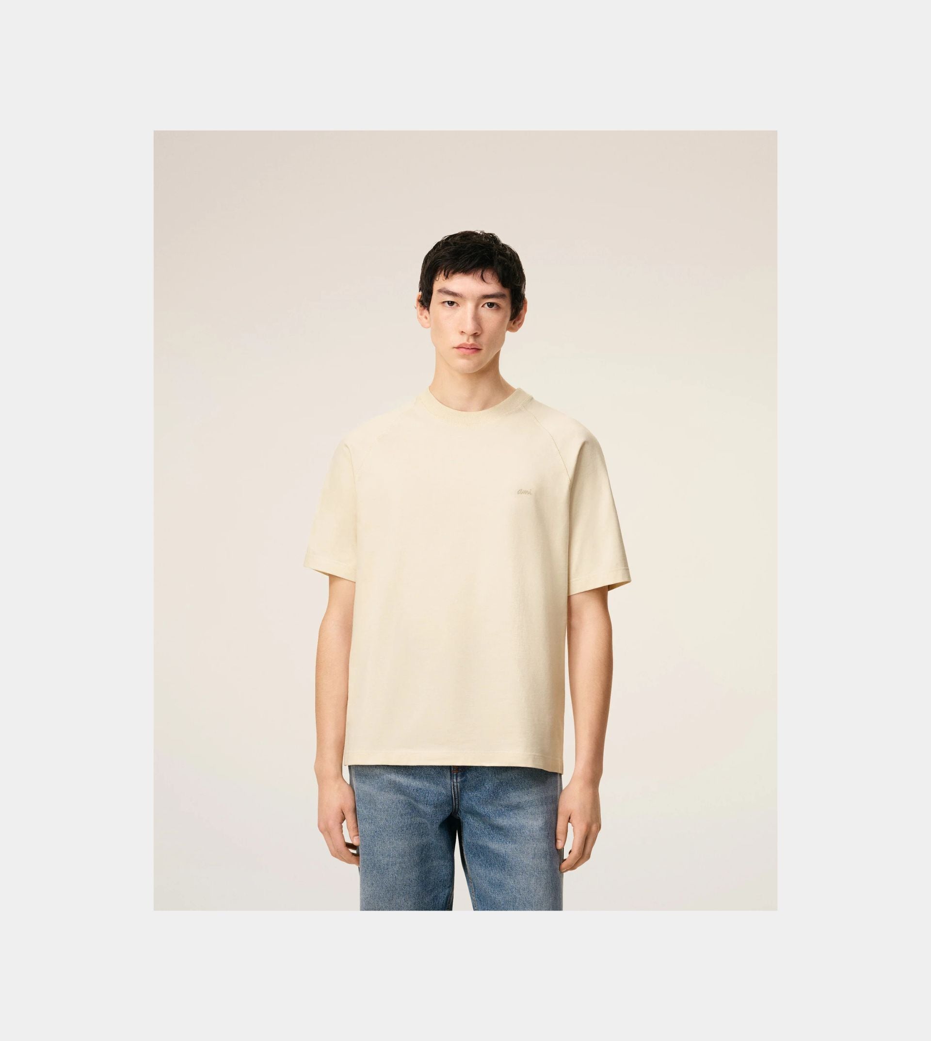 White Cotton Short Sleeves T-shirt