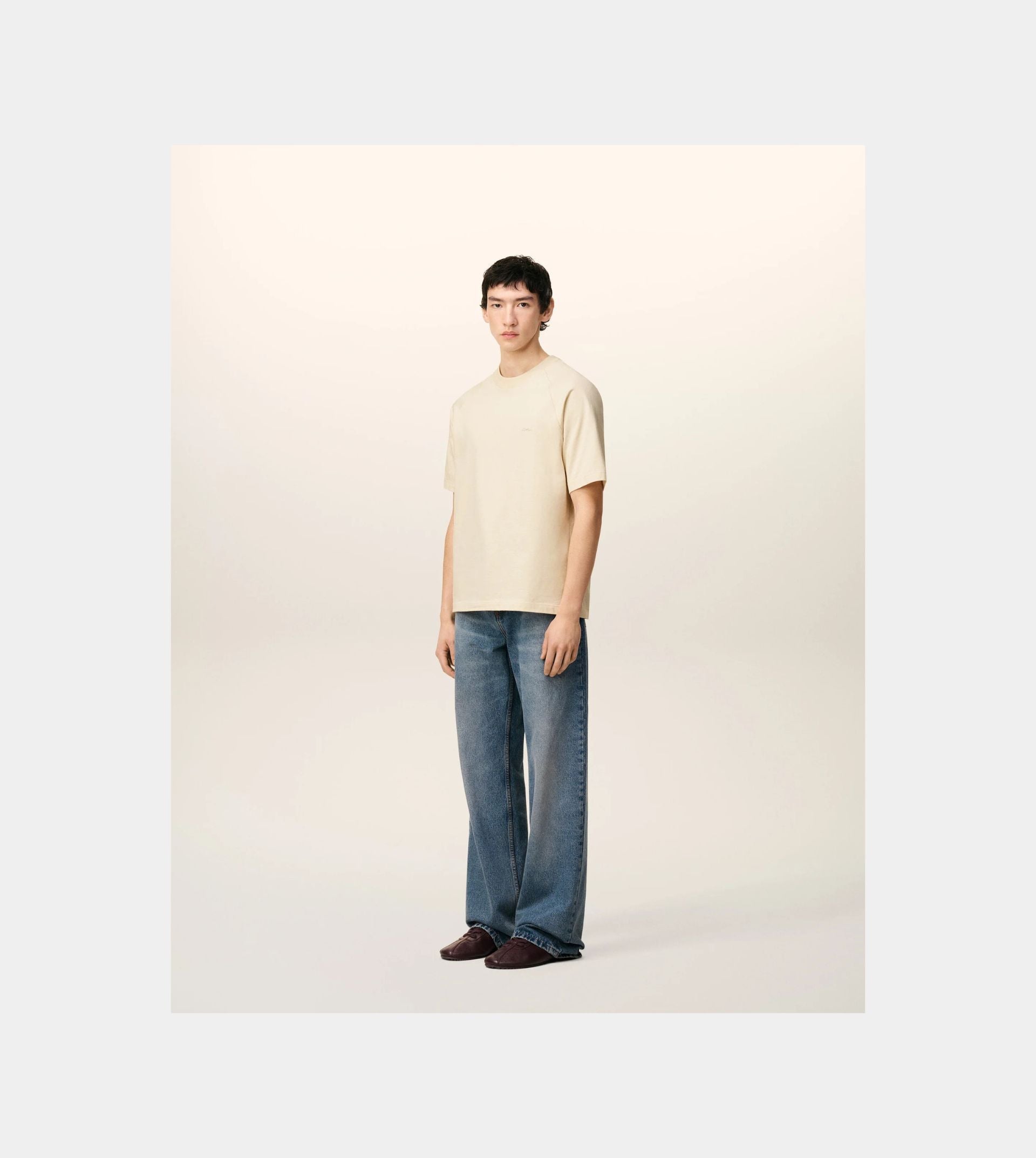 White Cotton Short Sleeves T-shirt