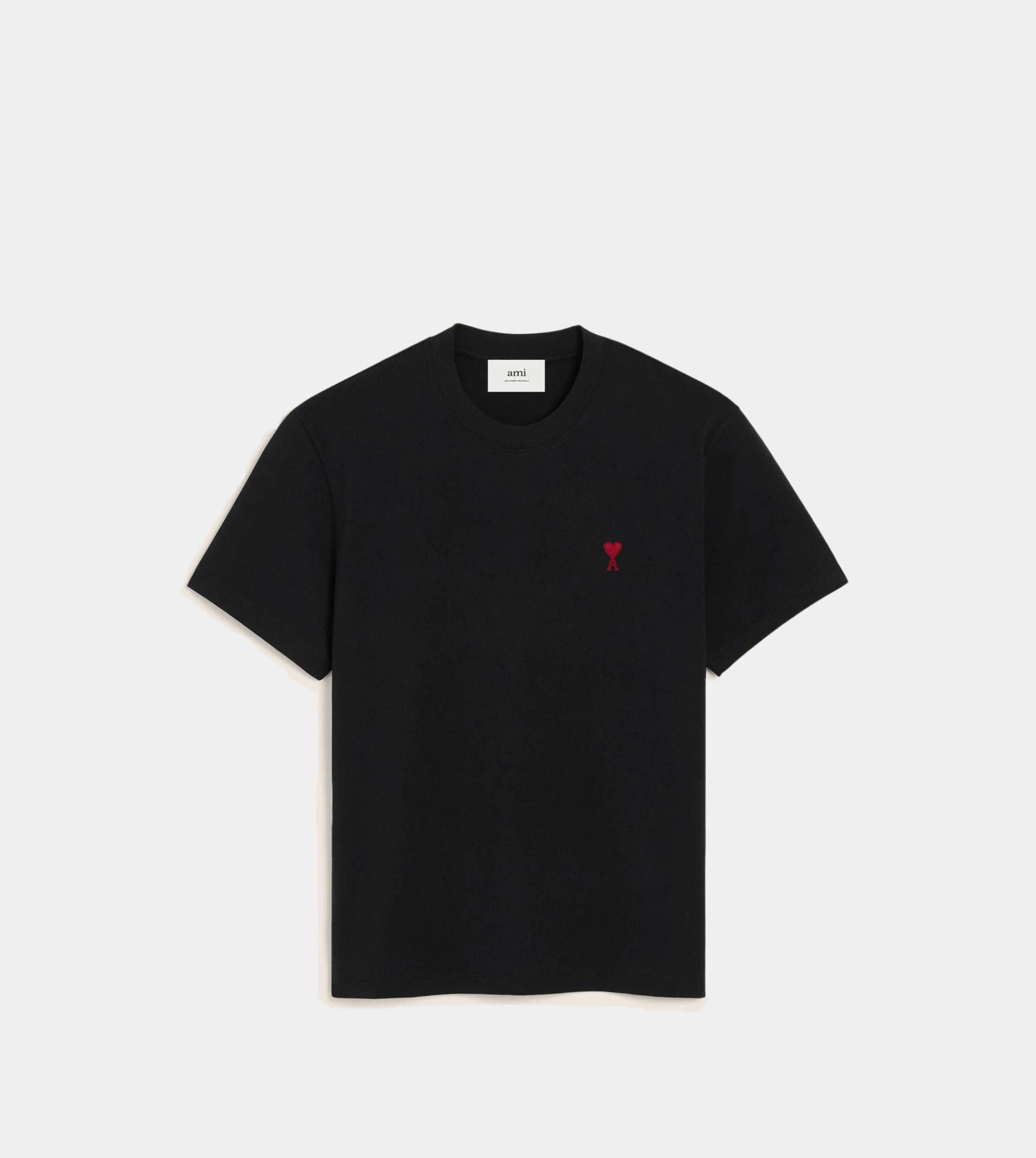Black Cotton Ami de Coeur T-Shirt