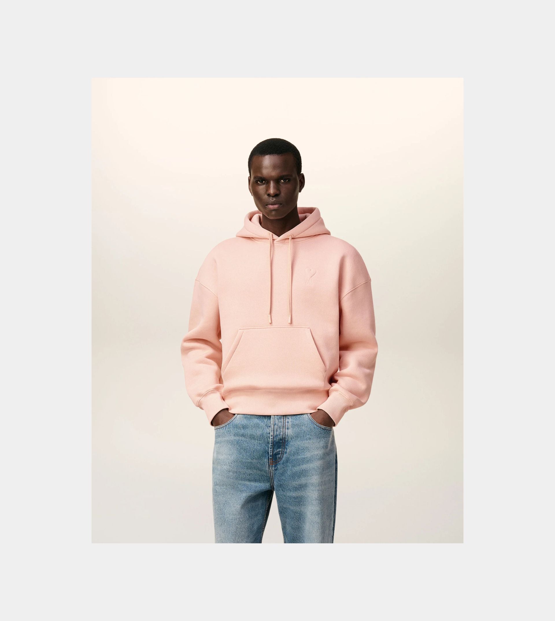 Pink Cotton Ami De Coeur Hoodie