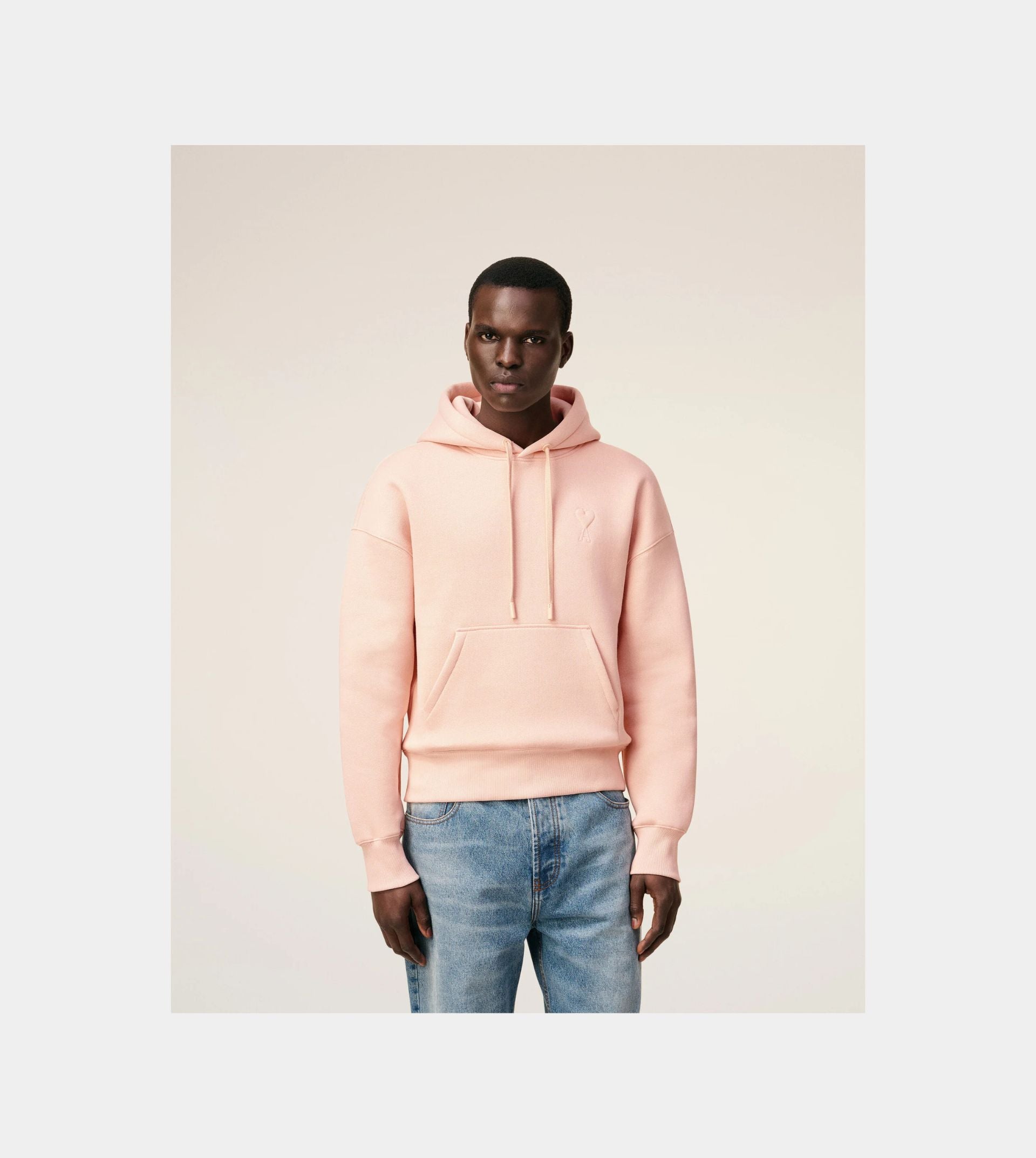 Pink Cotton Ami De Coeur Hoodie