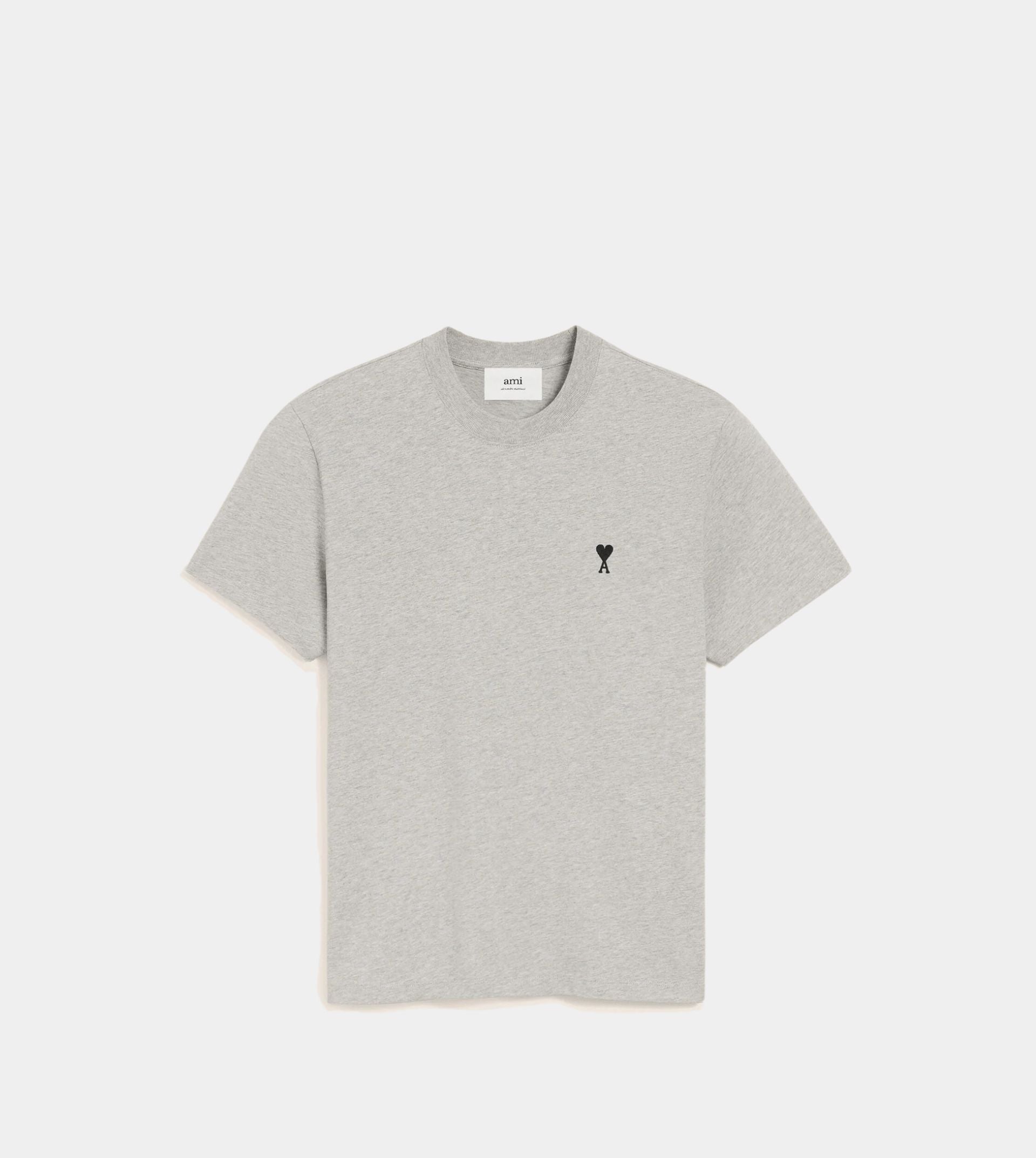 Grey Cotton Ami De Coeur T-shirt