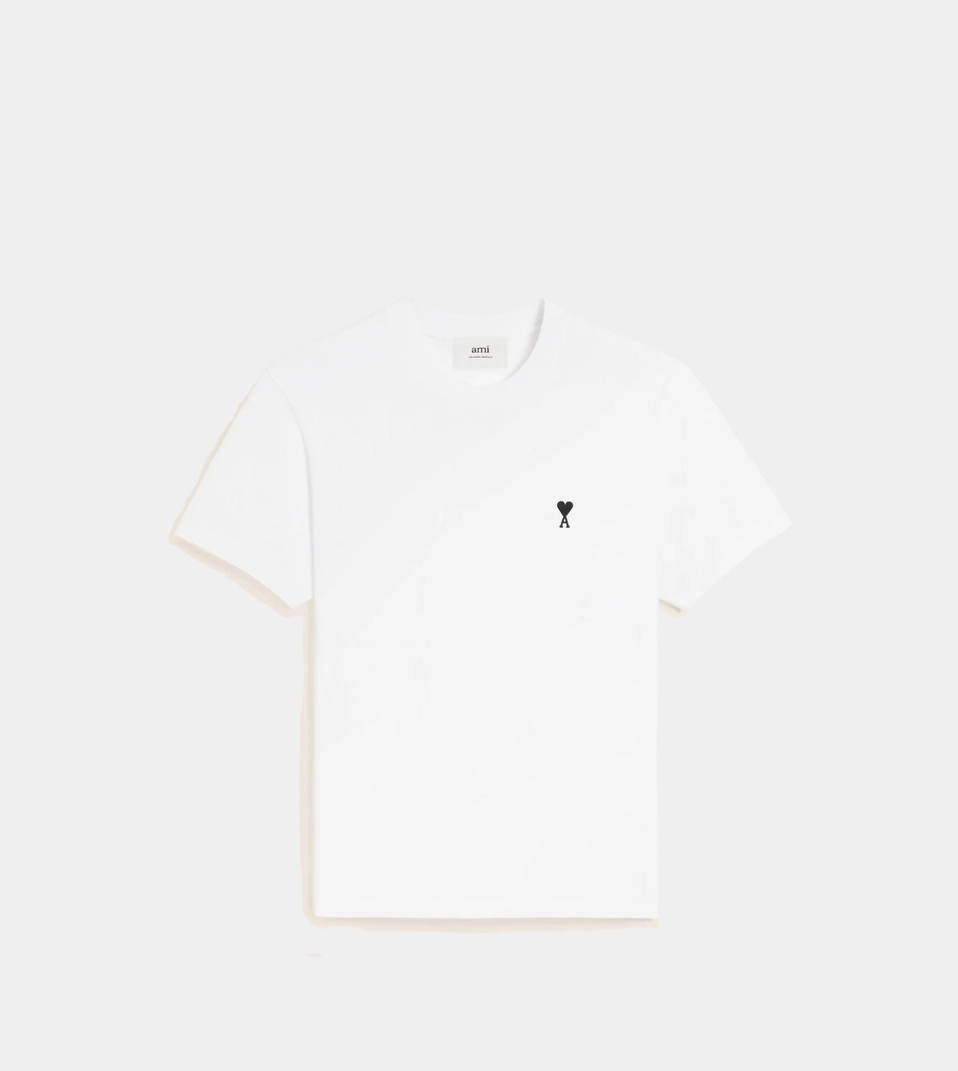 White Cotton Ami De Coeur T-shirt
