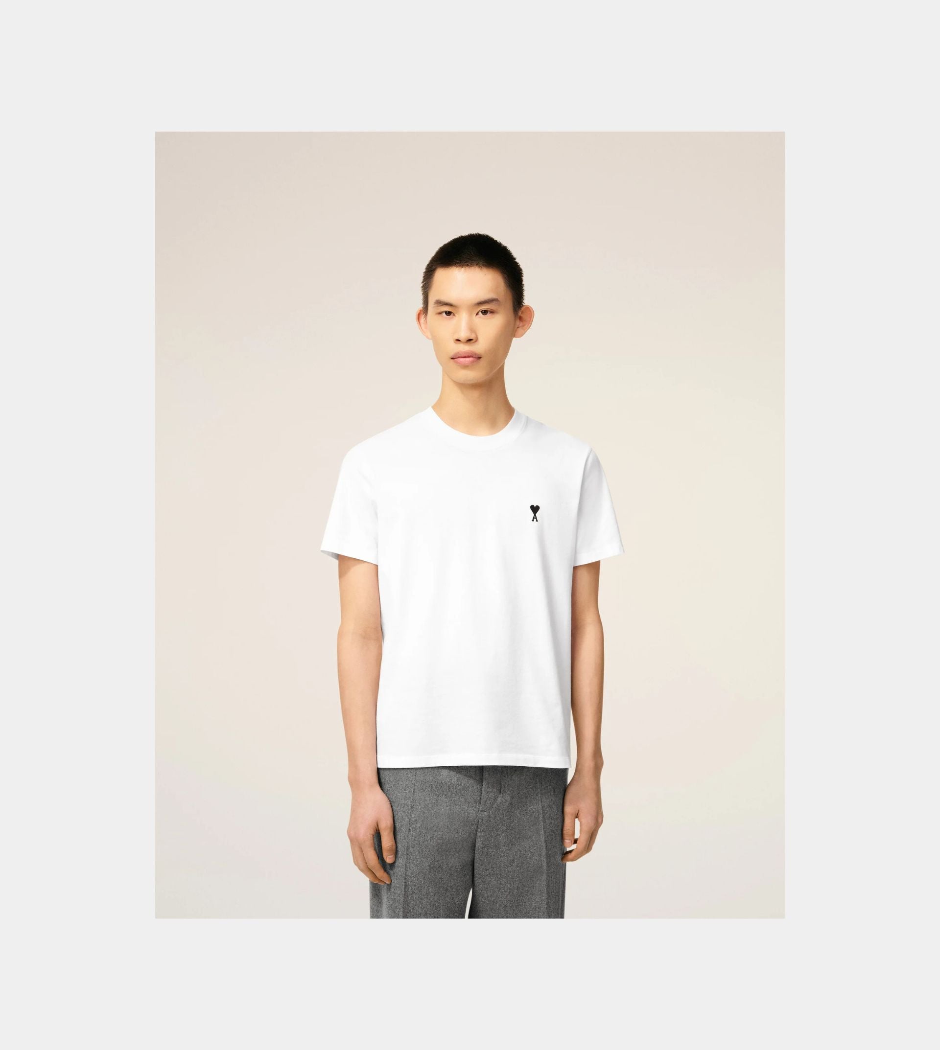White Cotton Ami De Coeur T-shirt