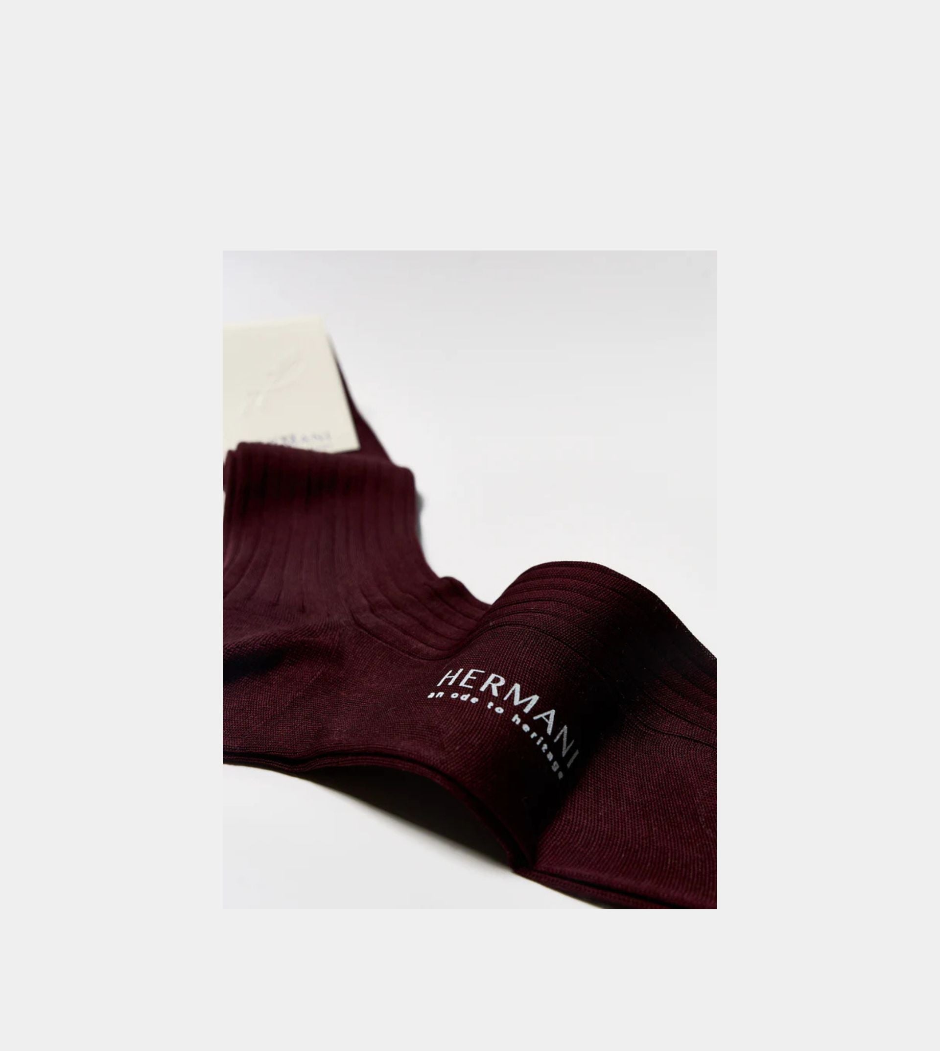 Filo di Scozia Cotton Mid-Calf - Bordeaux