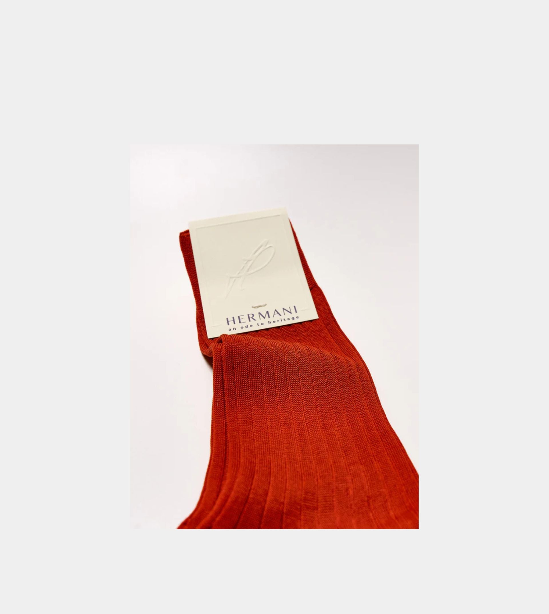 Filo di Scozia Cotton Mid-Calf - Mattone