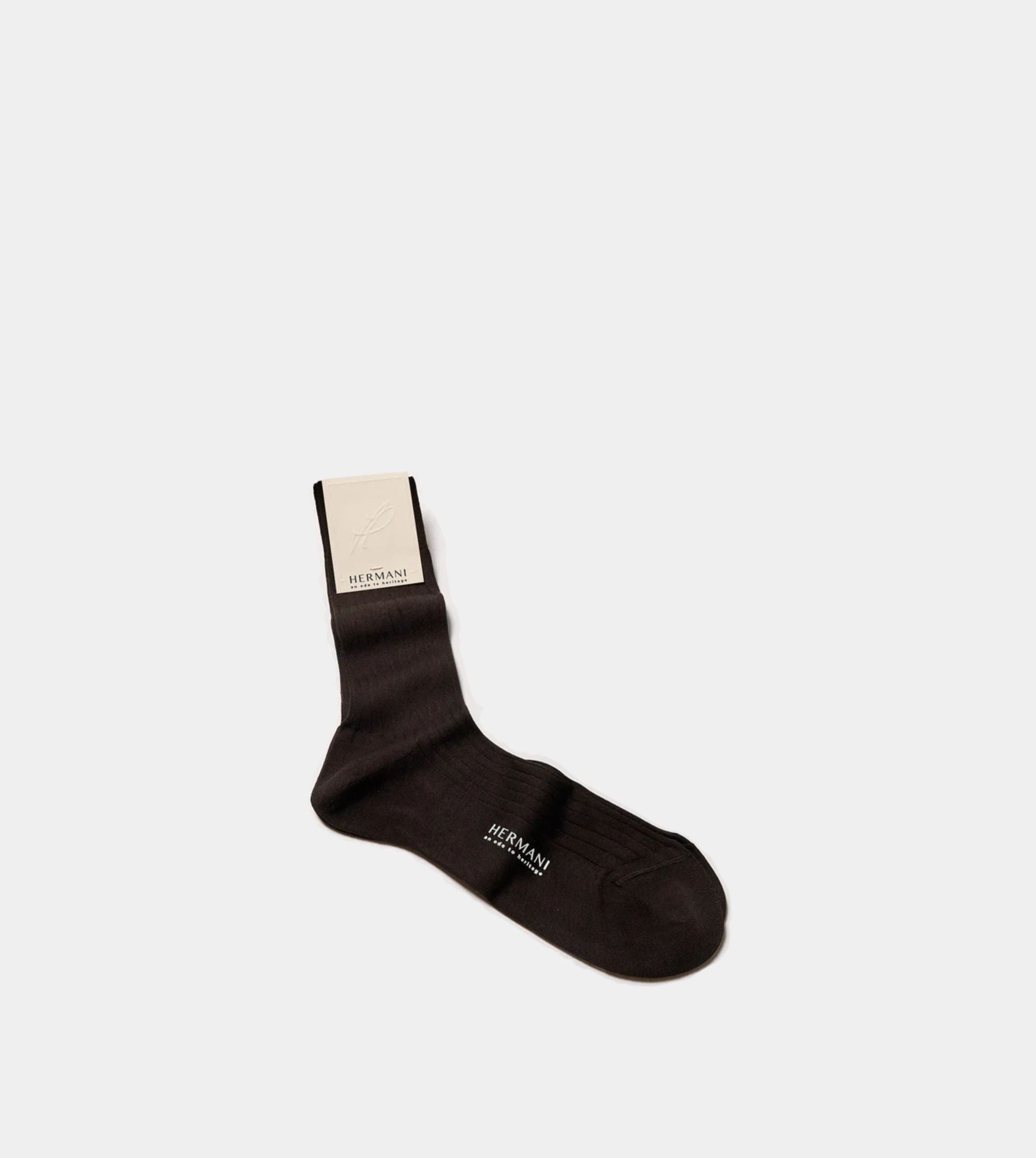 Filo di Scozia Cotton Mid-Calf - Moro (dark brown)