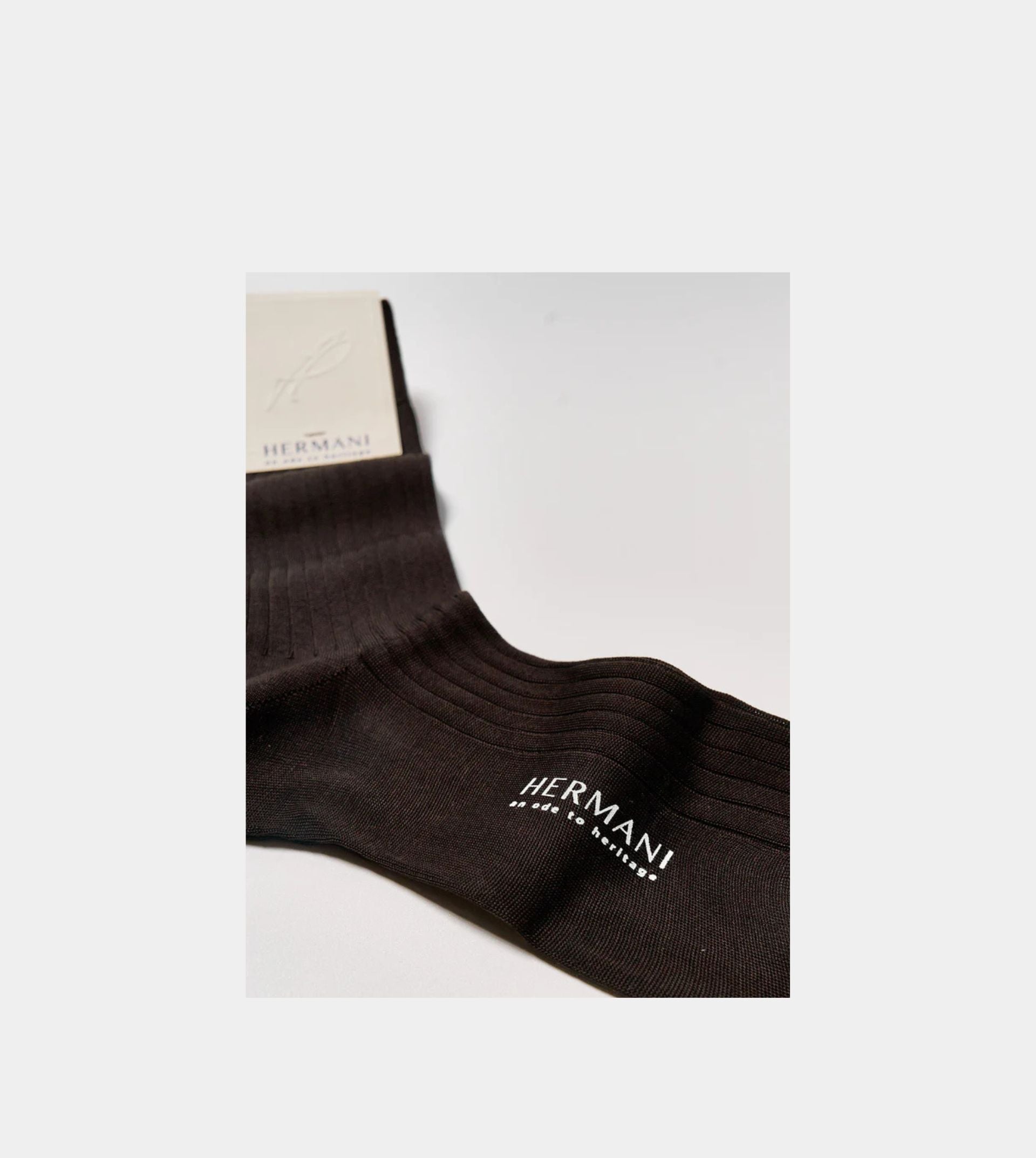 Filo di Scozia Cotton Mid-Calf - Moro (dark brown)