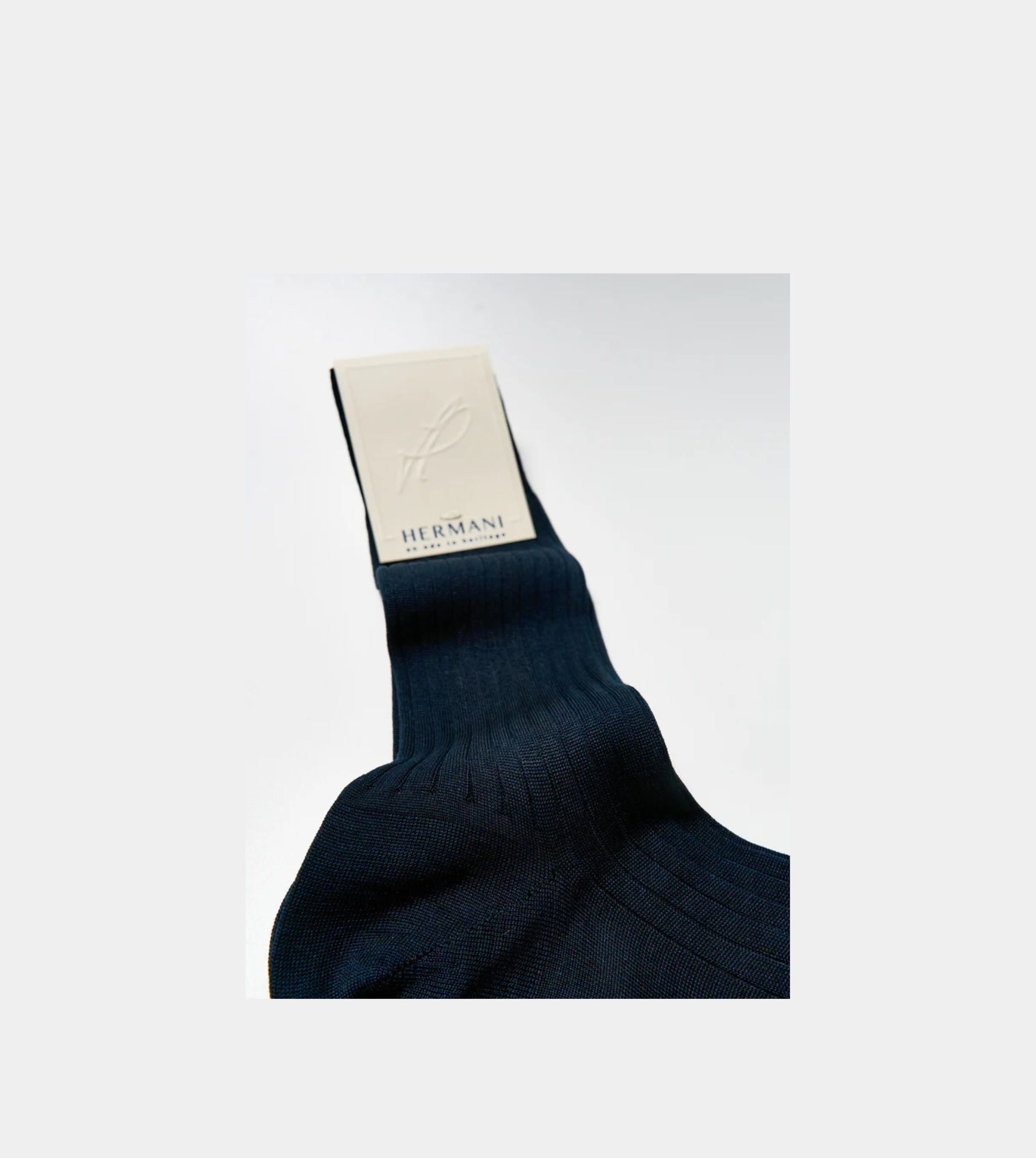 Filo di Scozia Cotton Mid-Calf - Navy
