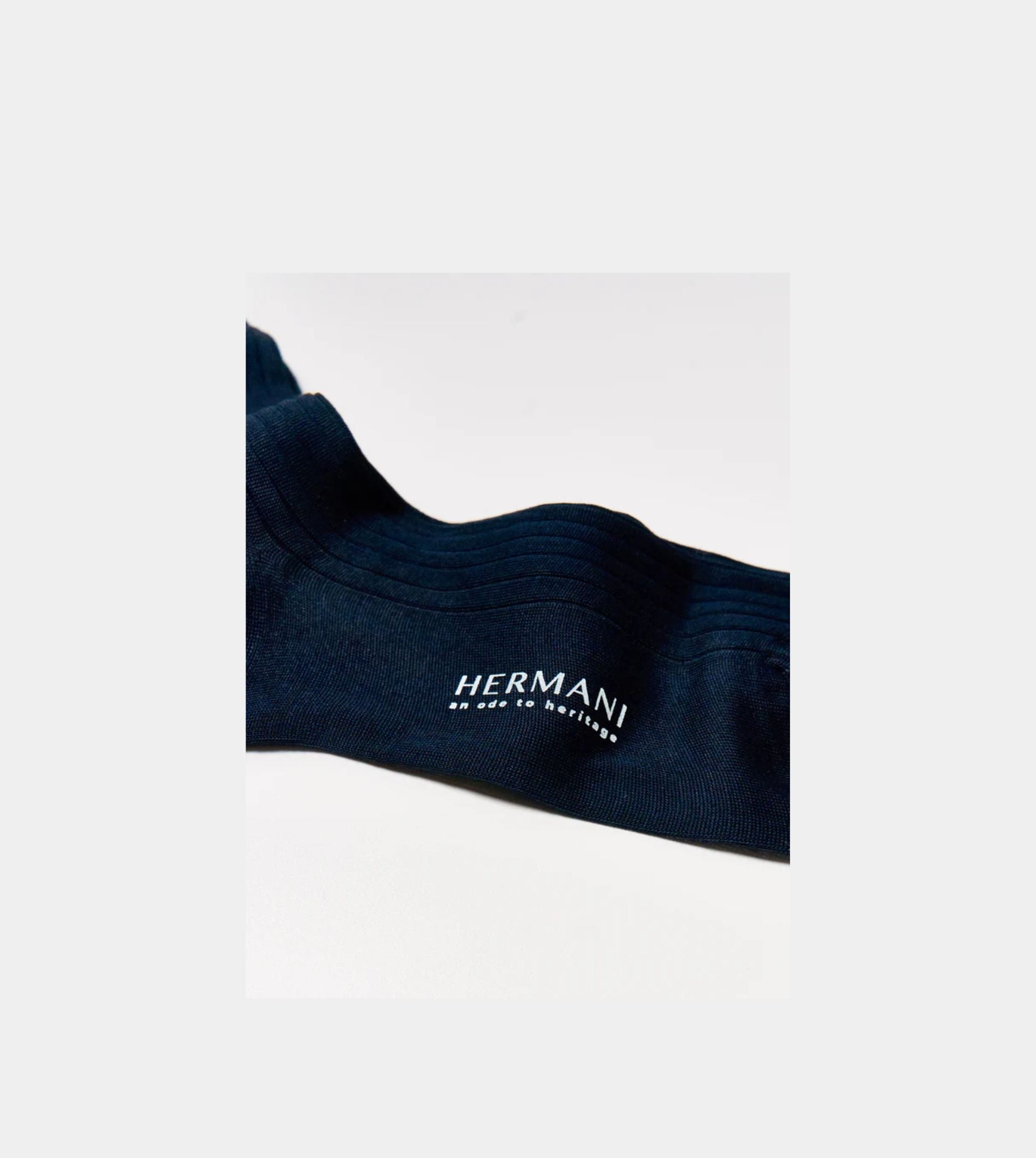 Filo di Scozia Cotton Mid-Calf - Navy