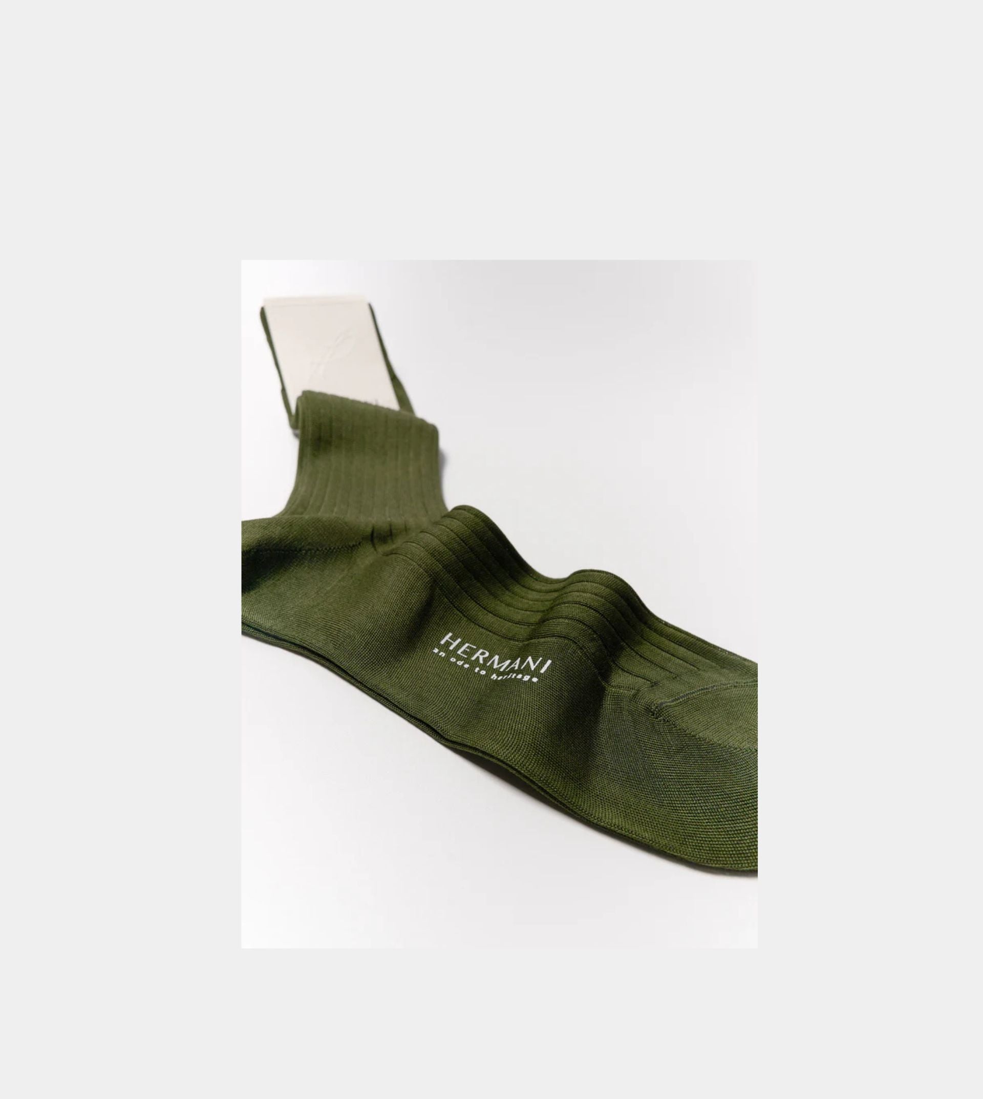 Filo di Scozia Cotton Mid-Calf - Oliva