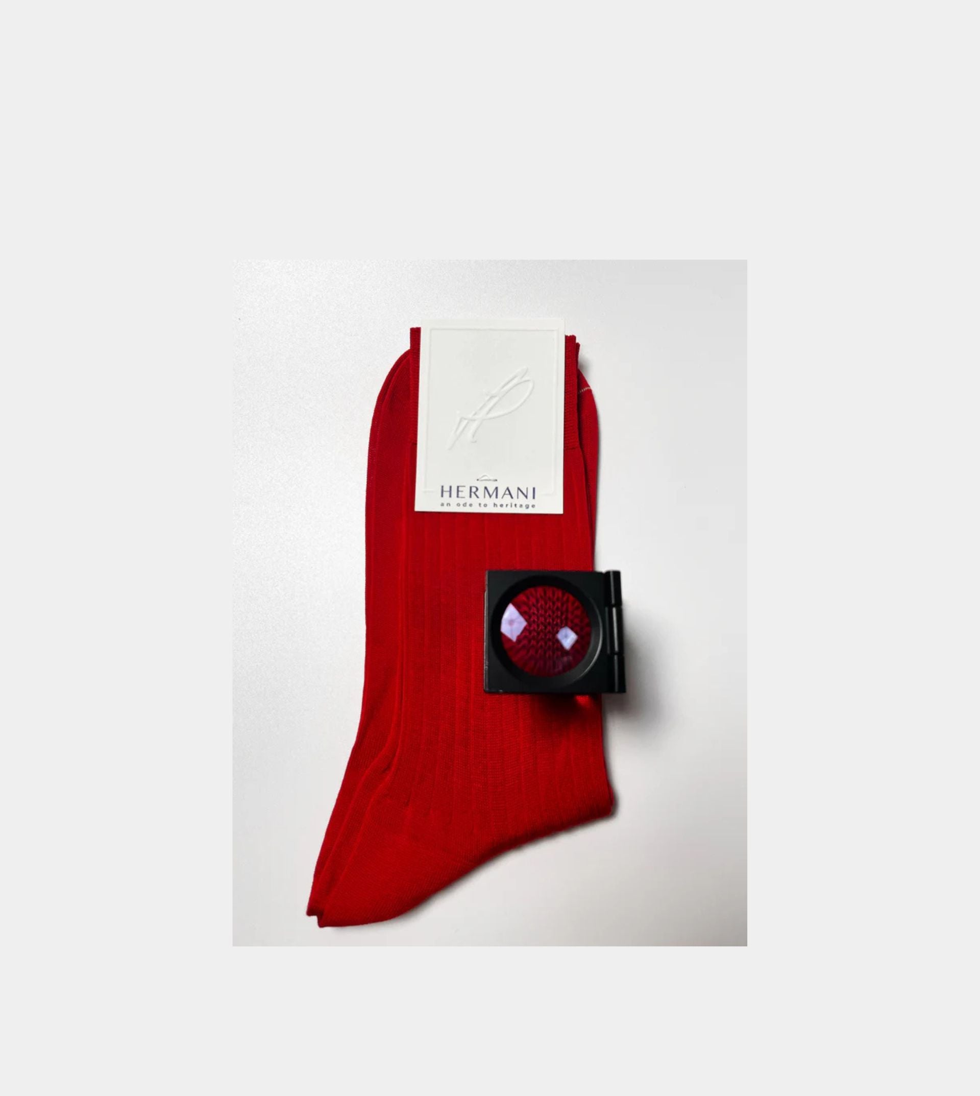 Filo di Scozia Cotton Mid-Calf - Rosso