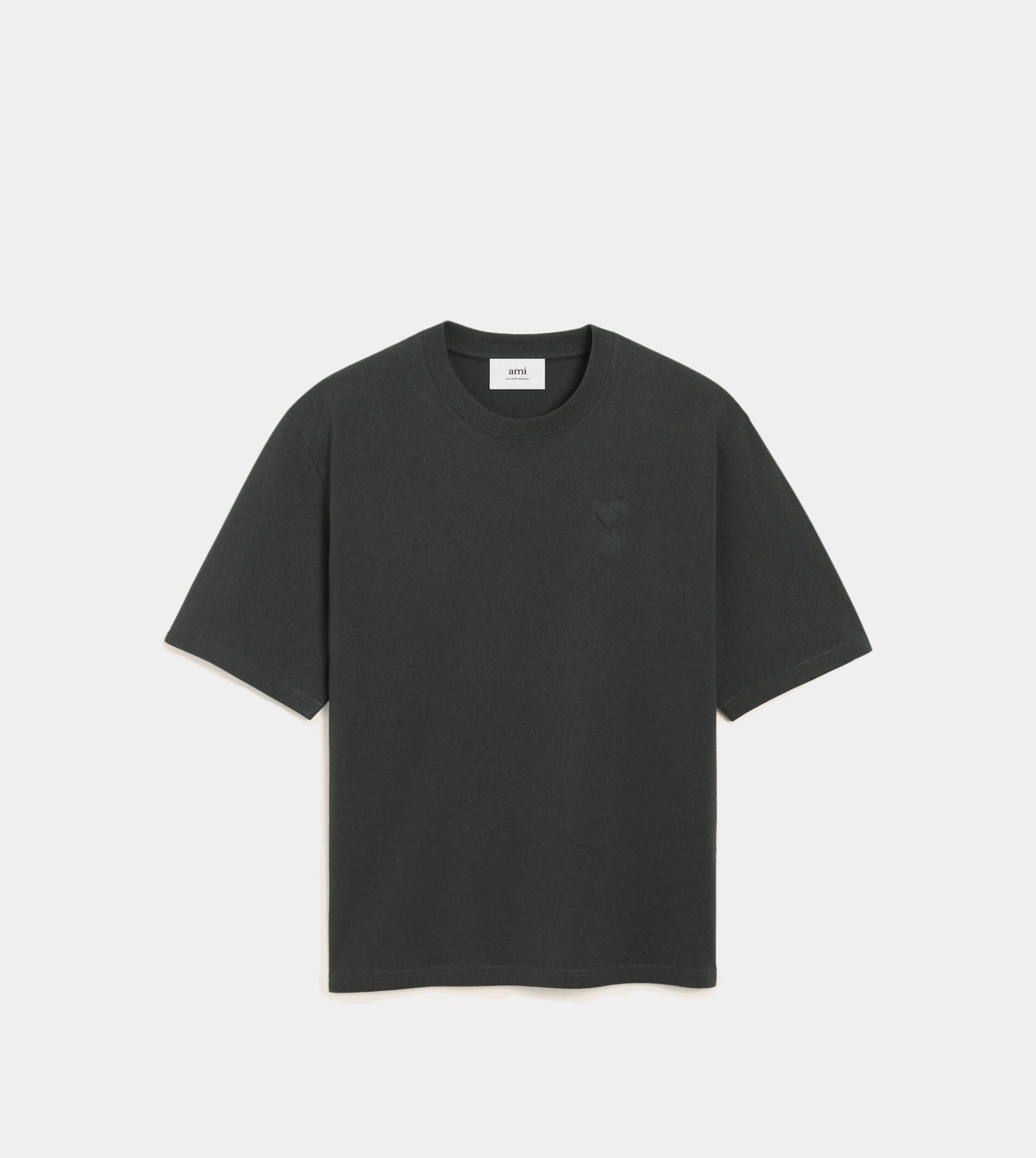 Black Cotton Ami De Coeur Cosy Fit T-shirt