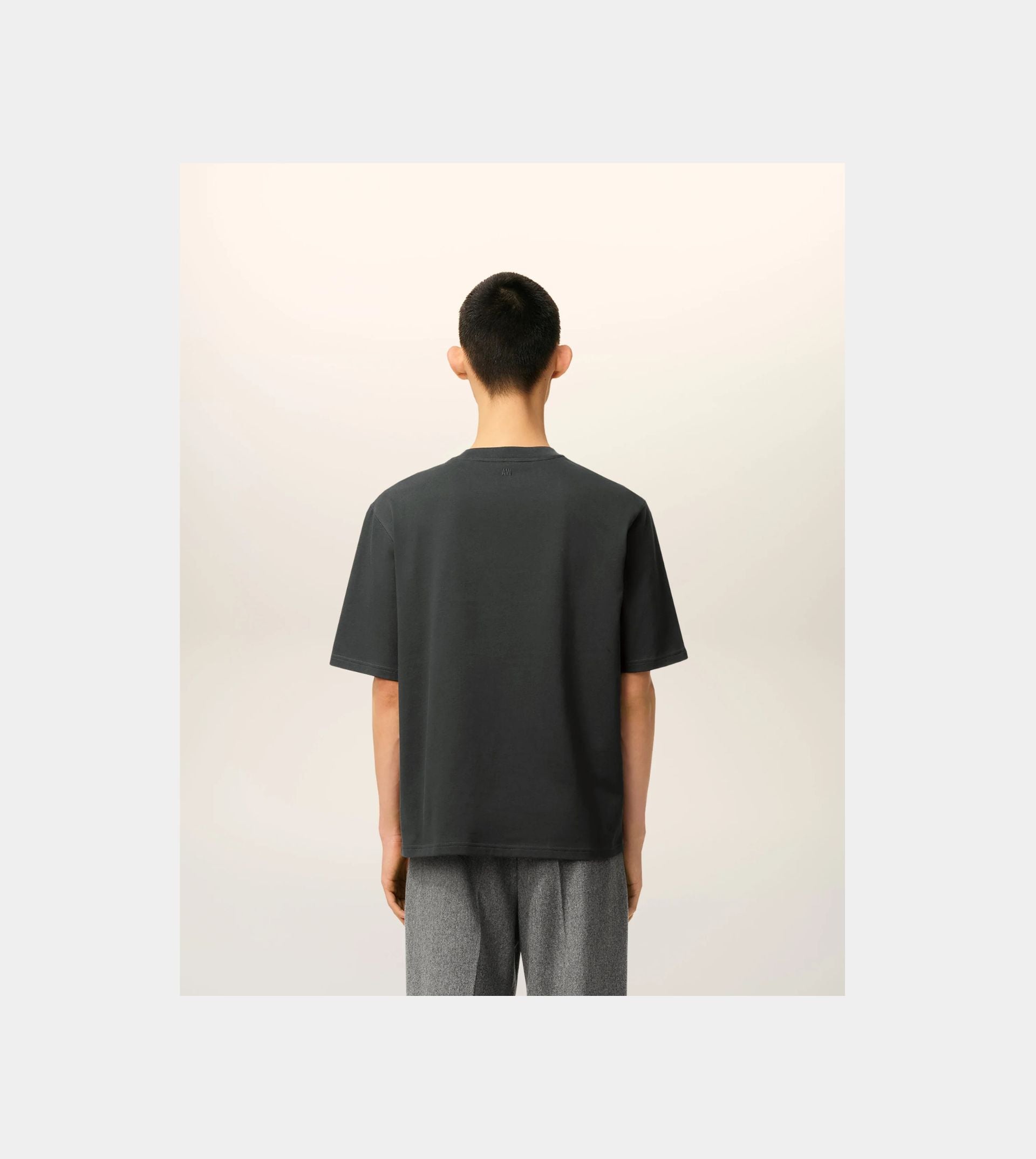 Black Cotton Ami De Coeur Cosy Fit T-shirt