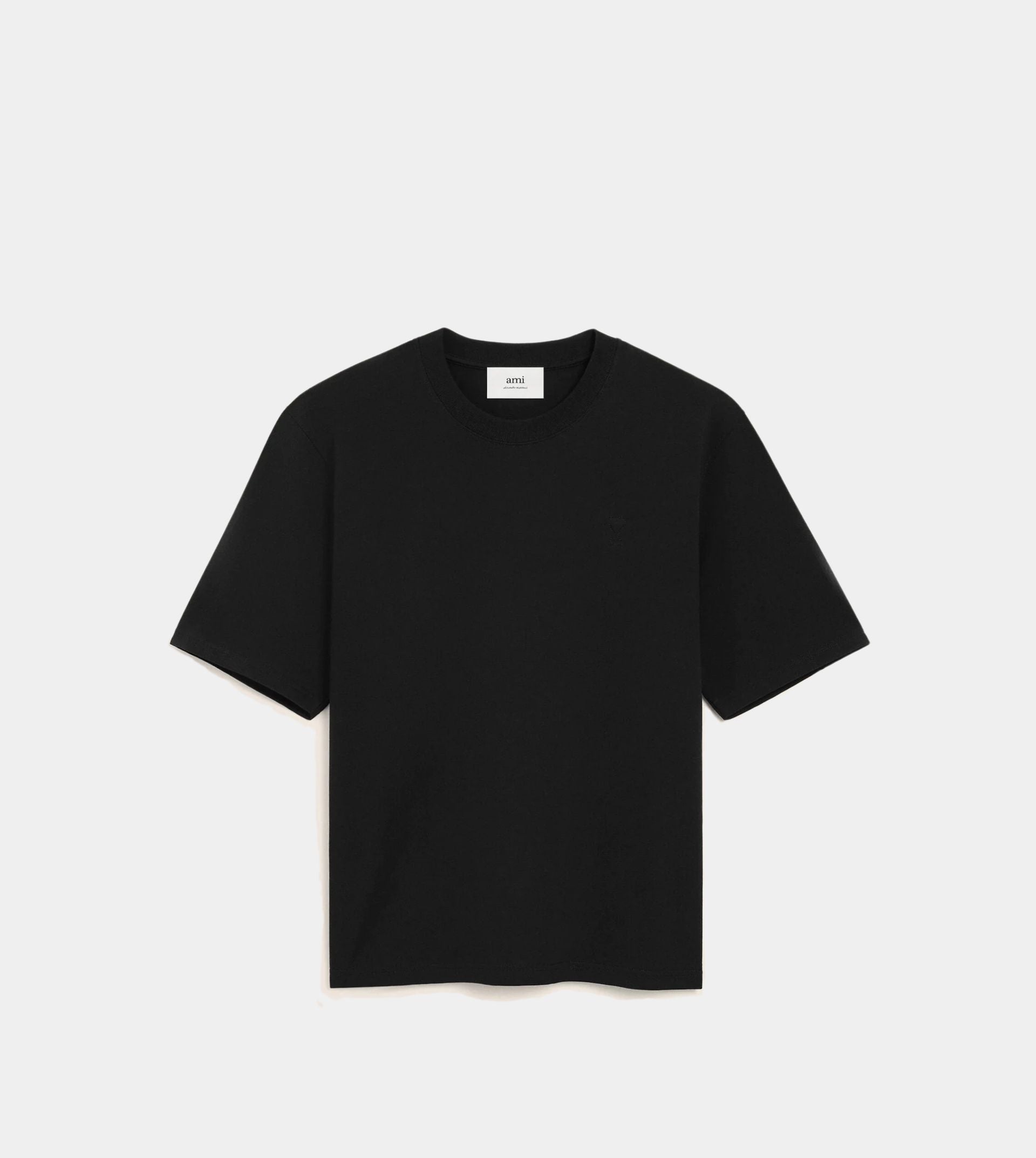 Black Cotton Ami De Coeur T-shirt