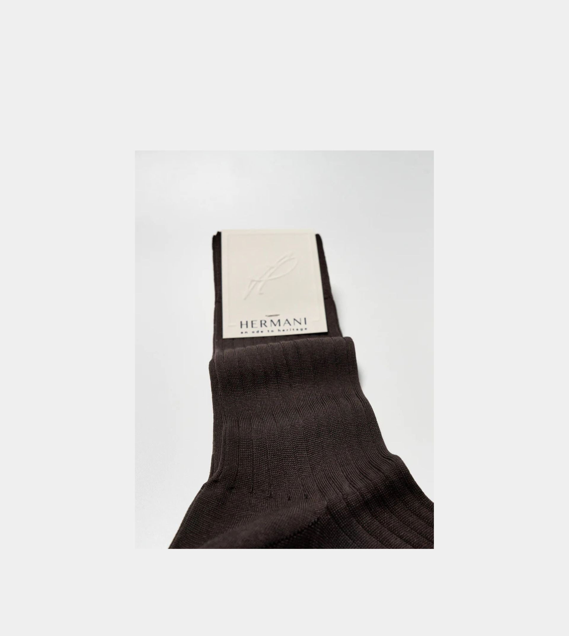 Filo di Scozia Cotton Mid-Calf - Moro (dark brown)