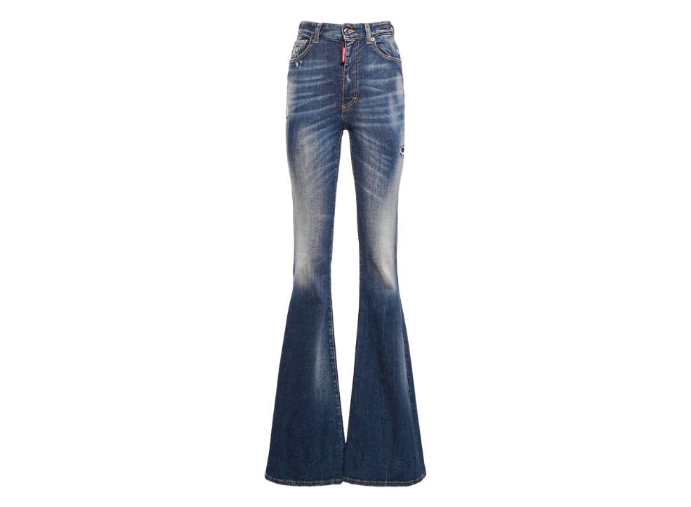 Dsquared2 Dark Fade Wash Surfer Flare