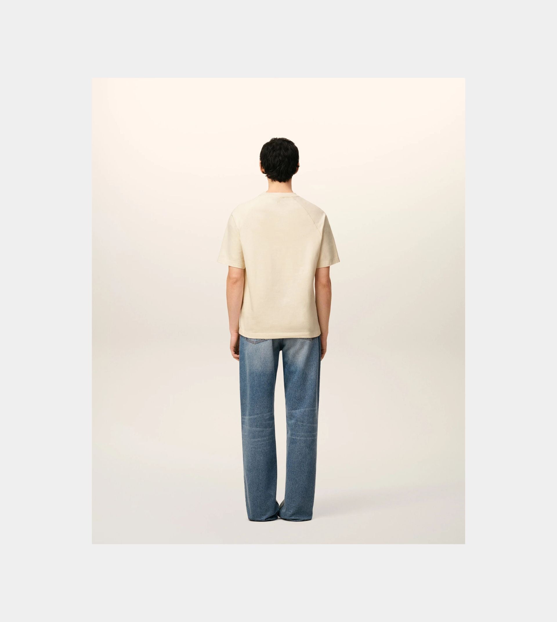 White Cotton Short Sleeves T-shirt