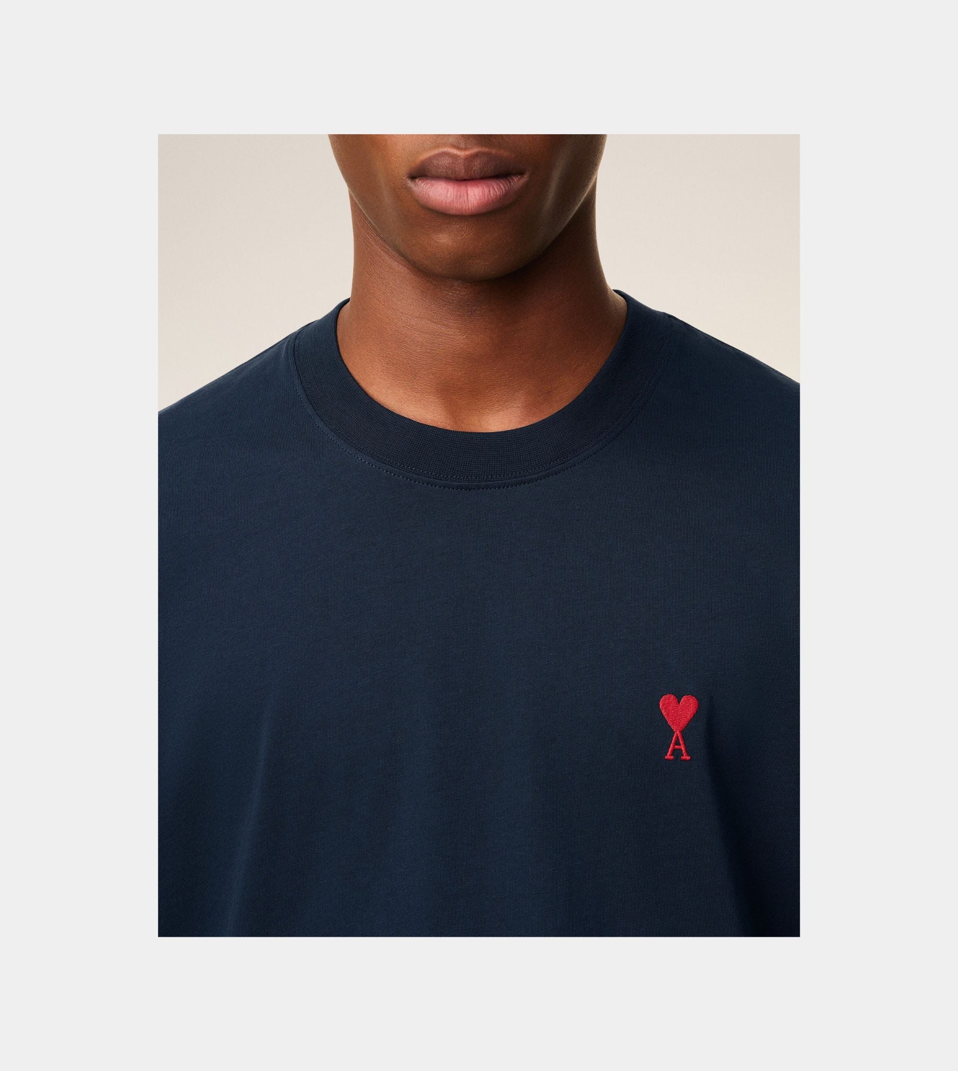 Navy Cotton Ami de Coeur T-Shirt