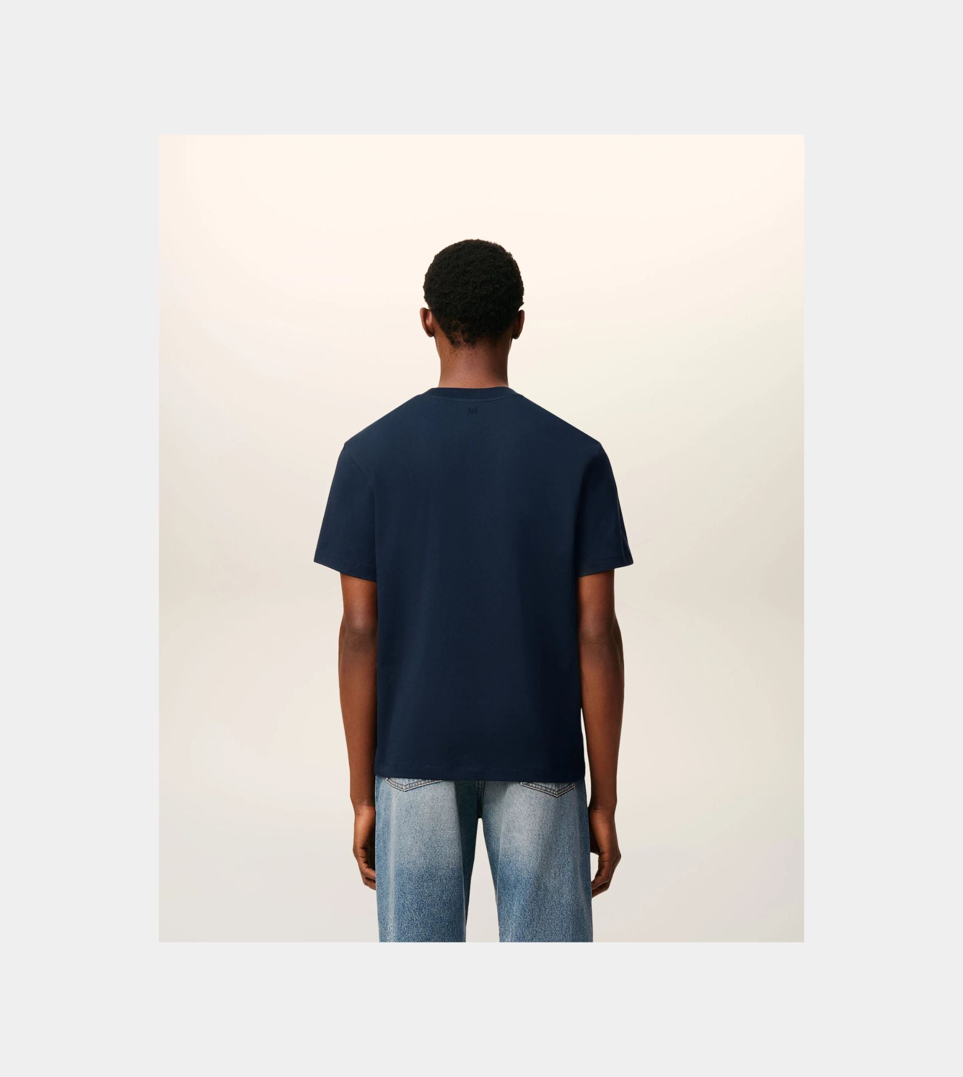 Navy Cotton Ami de Coeur T-Shirt