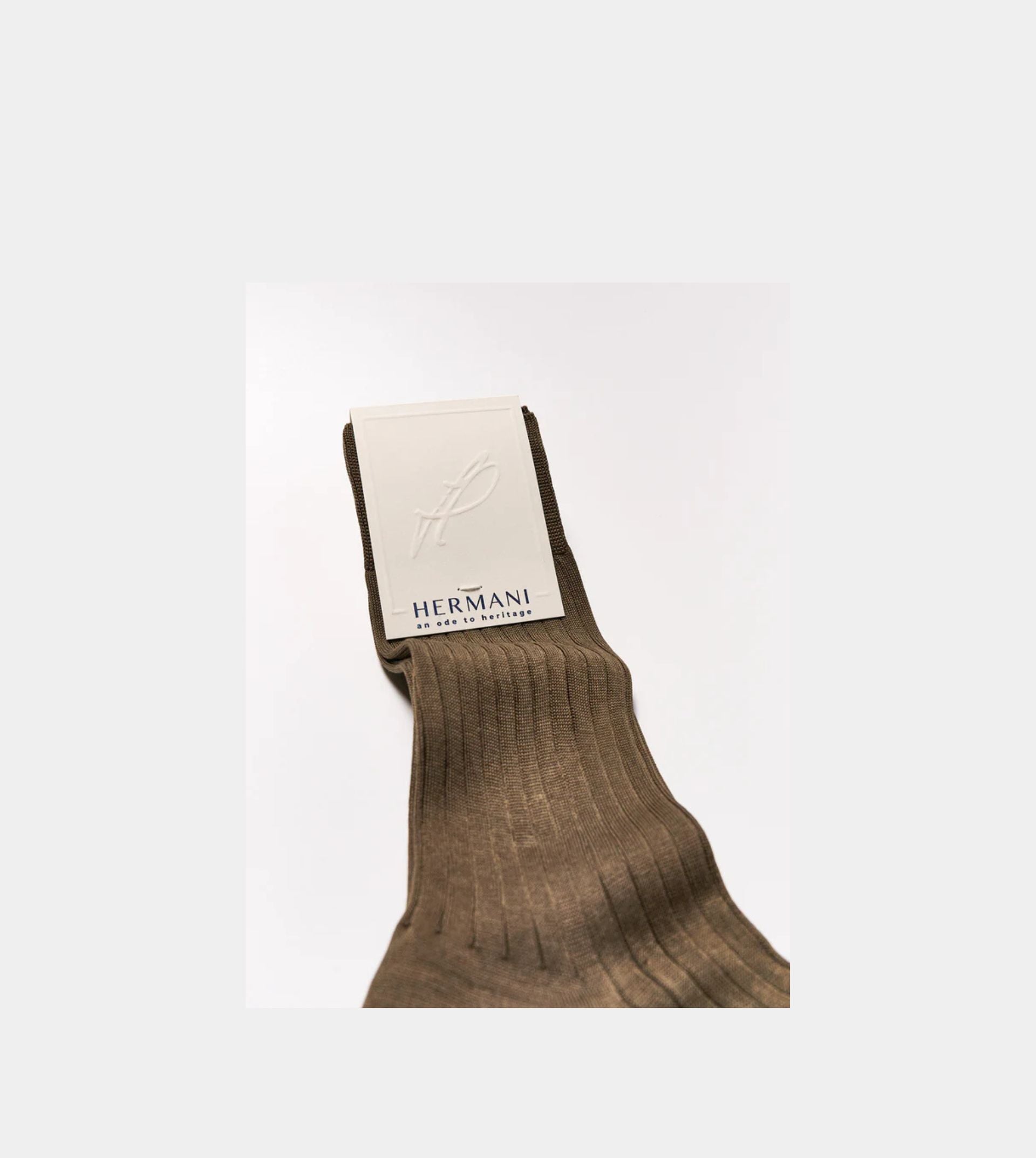 Filo di Scozia Cotton Mid-Calf - Tabacco