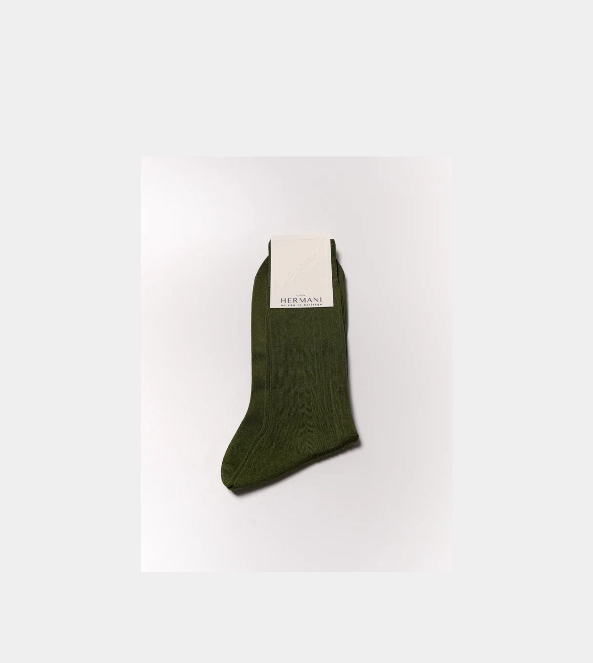 Filo di Scozia Cotton Mid-Calf - Oliva