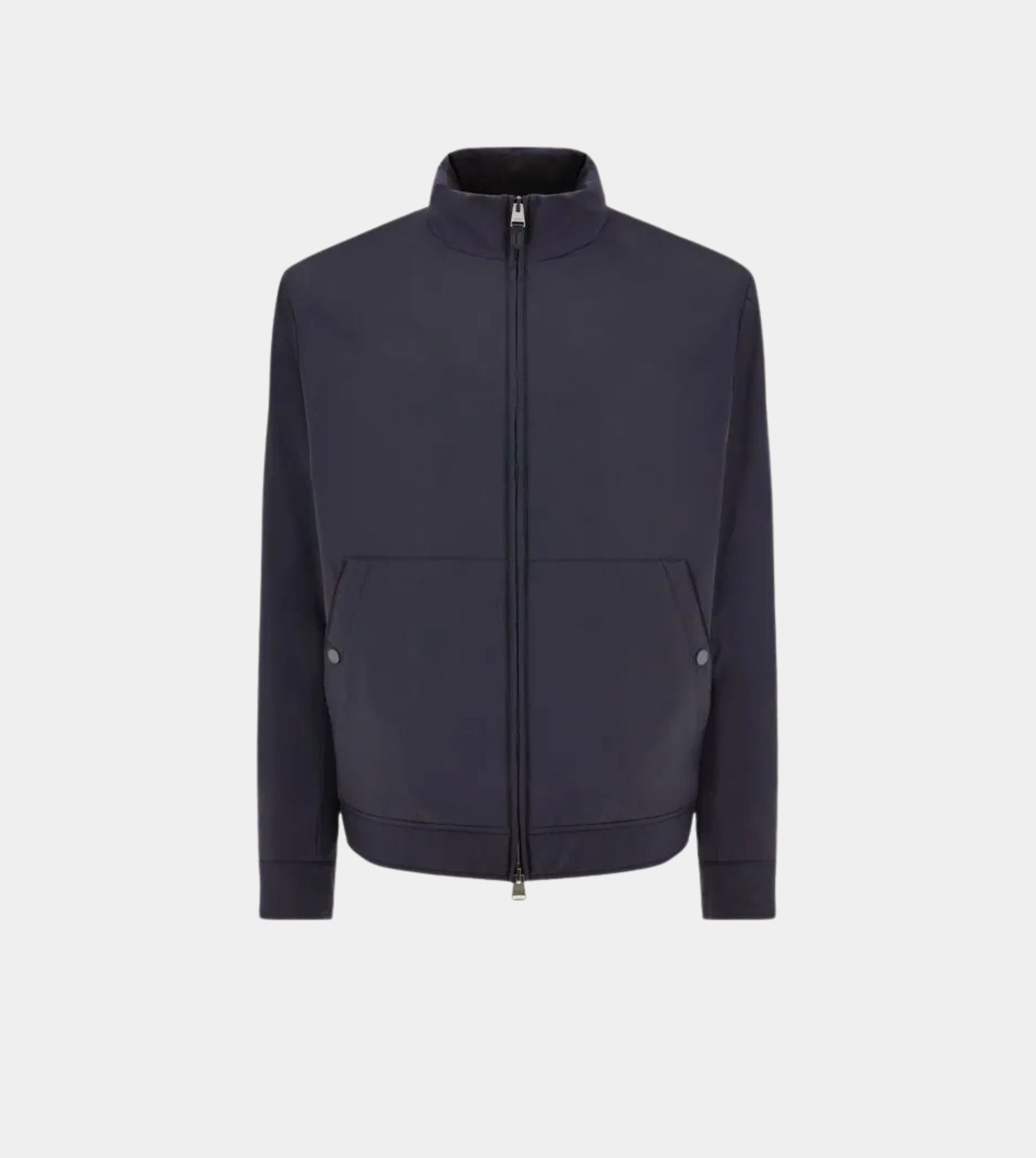 Nuvola blue technical fabric jacket