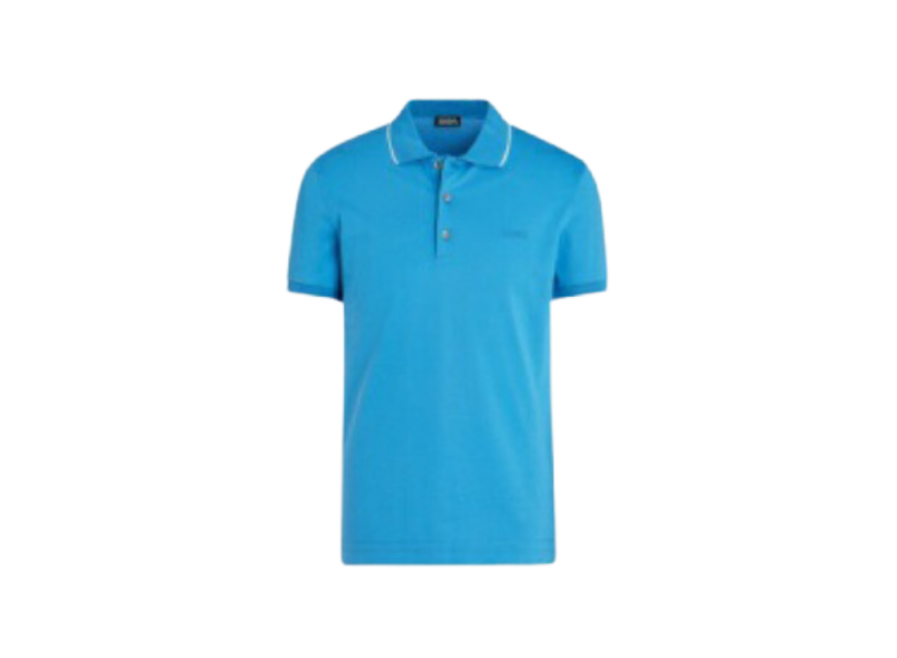 ZEGNA STRETCH COTTON POLO